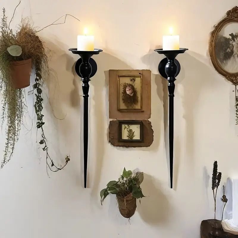 キャンドルホルダー キャンドルスタンド 壁掛け 燭台 アンティーク