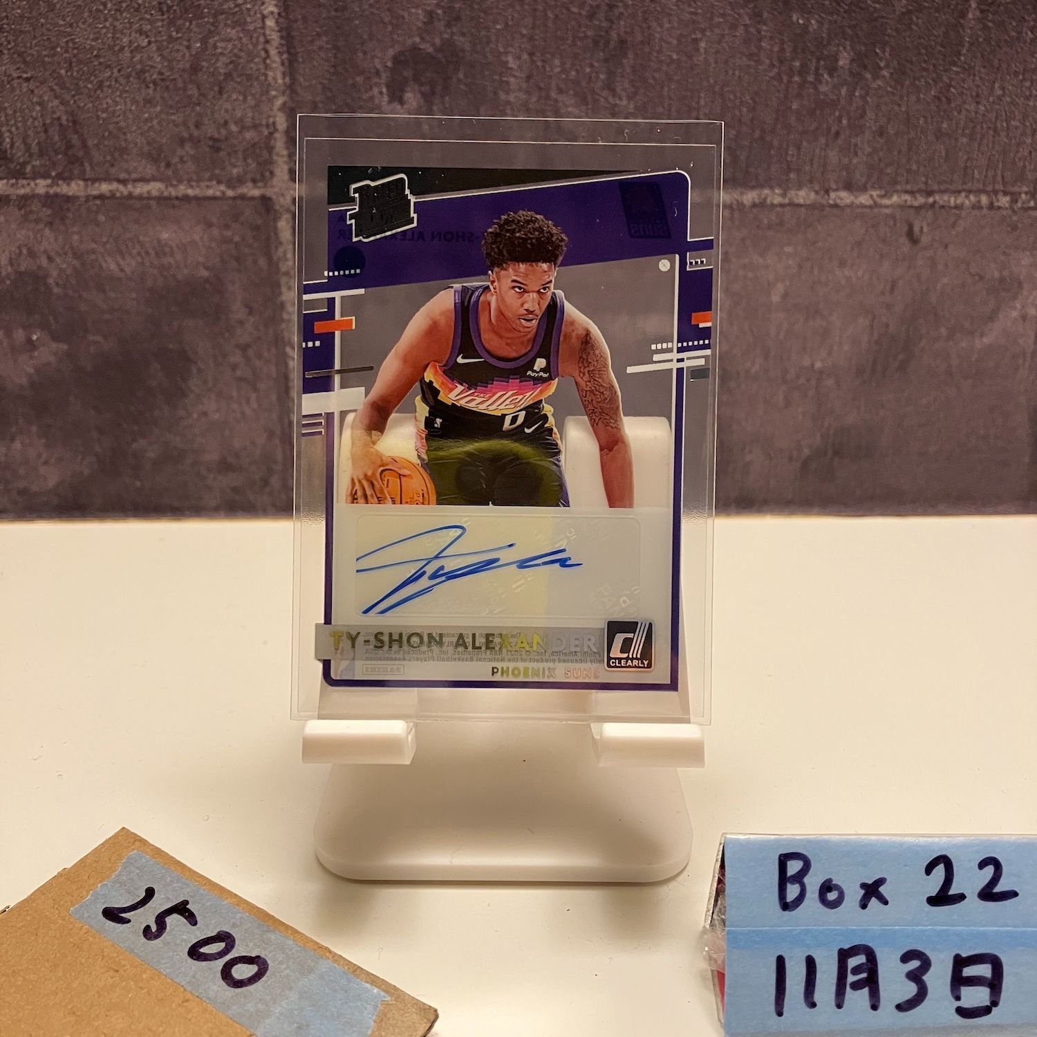 2020-21 Panini Clearly Donruss Ty-Shon Alexander 直筆サインカード