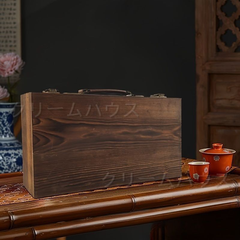 新品?未使用】 木製 収納ケース 収納箱 ヴィンテージ アンティーク 古