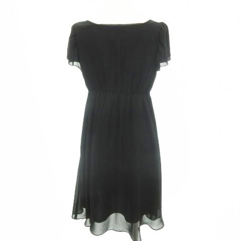 アルファベッツアルファベット シフォン ワンピース ドレス 半袖