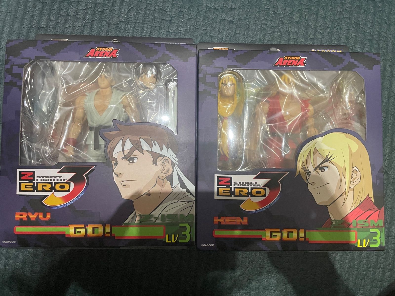 STORM ARENA ストリートファイターZERO3 リュウ&ケン　フィギュア Storm Arena Street Fighter Zero 3 Ken Masters 1/12 Scale Collector