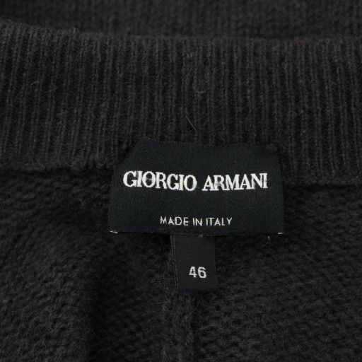 ジョルジオアルマーニ GIORGIO ARMANI ニットジャケット ジップアップ 