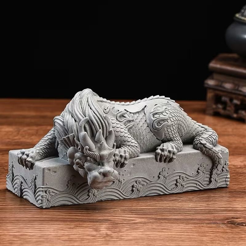 龍の石像★レリーフ★置物 龍の石像のオブジェ インテリアオブジェ インテリア小物 インテリア