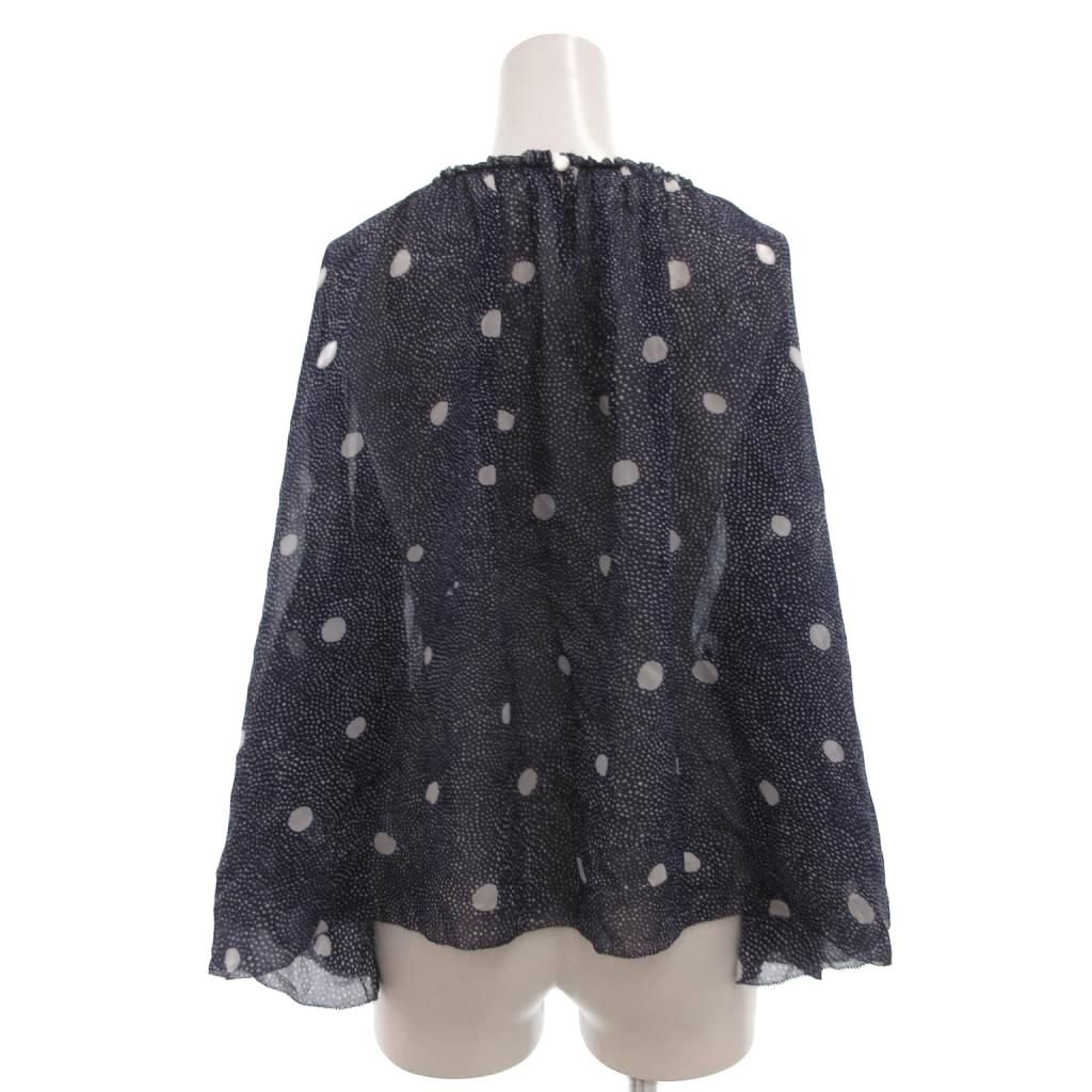 ミナペルホネン mina perhonen ブラウス シアー シルク 水玉 ドット 絹