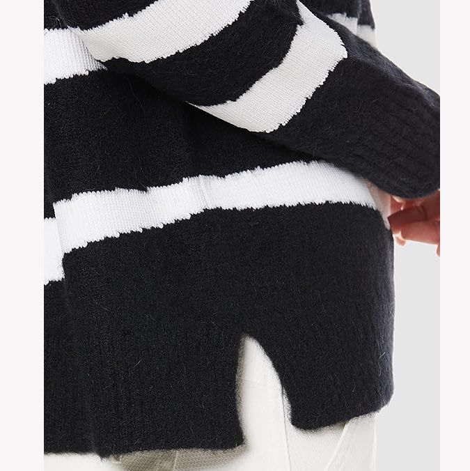 サイズ：1・M・新品】パーリーゲイツ ゼブラ柄 アルパカクルーネック