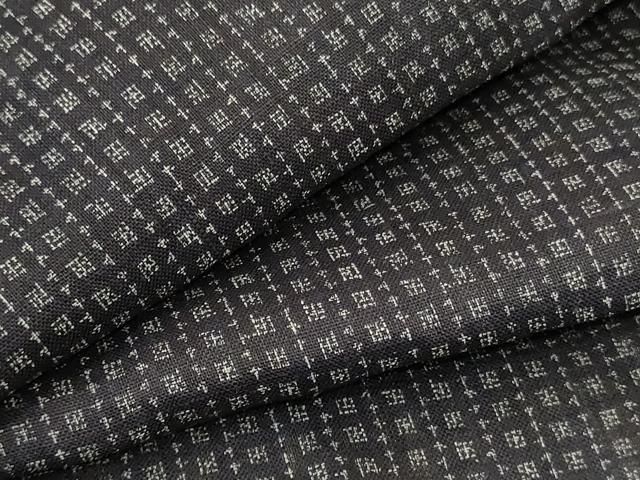 平和屋着物＊夏物 男性 重要無形文化財 本場宮古上布 絣柄 苧麻 jd