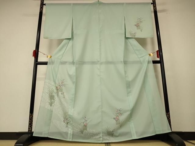 平和屋着物＊夏物　訪問着　絽　草花文　洗える着物　AABE7469jd 平和屋着物＊夏物 訪問着 絽 草花文 洗える着物 AABE7469jd 【公式通販】