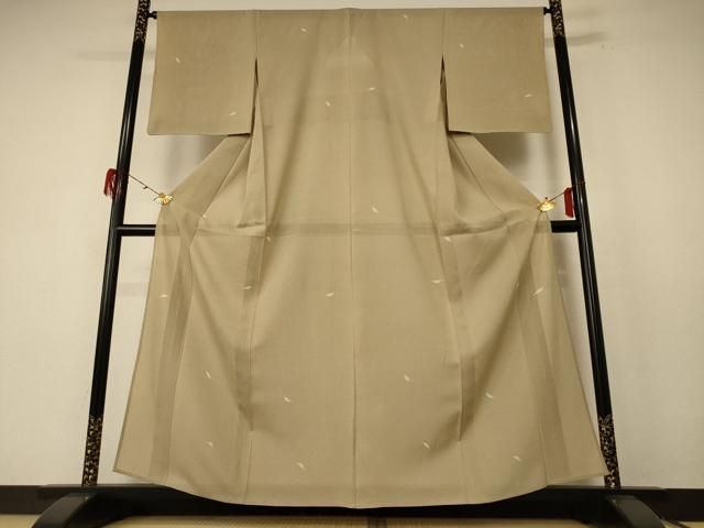 平和屋着物＊夏物 小紋 絽 舞葉文 やまと誂製 正絹 逸品 AABE7473jd