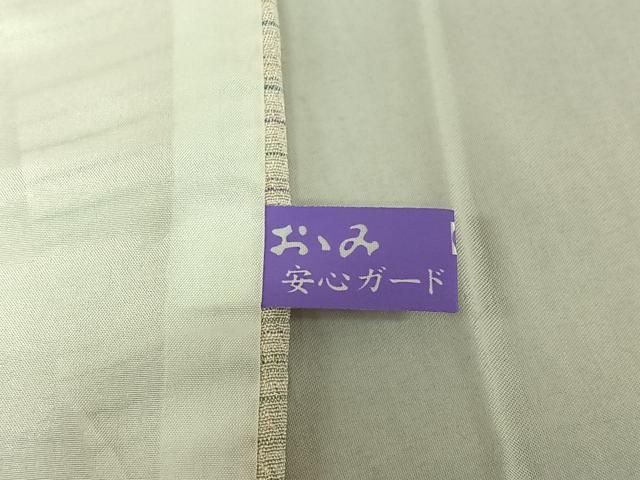 平和屋着物▽本塩沢 やまだ織 訪問着 染色作家 桐村博 訪問着 単衣 横