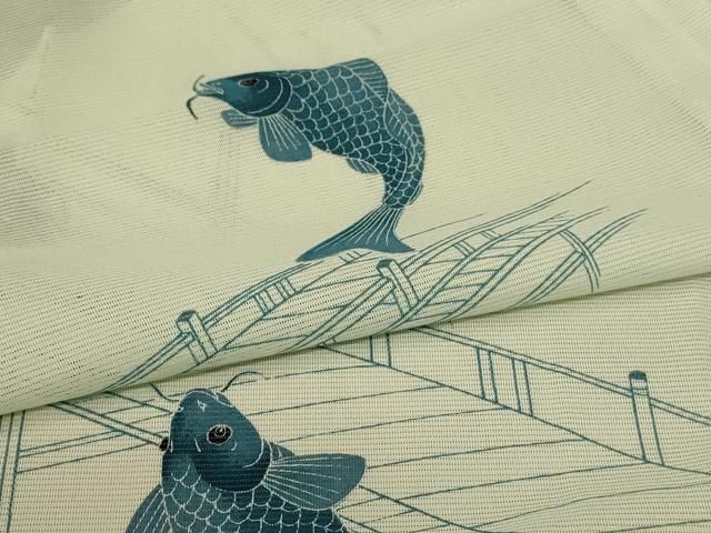 平和屋着物＊夏物　小紋　絽　鯉　洗える着物　AABA2771jd 平和屋着物＊夏物 訪問着 絽 鯉 洗える着物 AABE7481jd - メルカリ