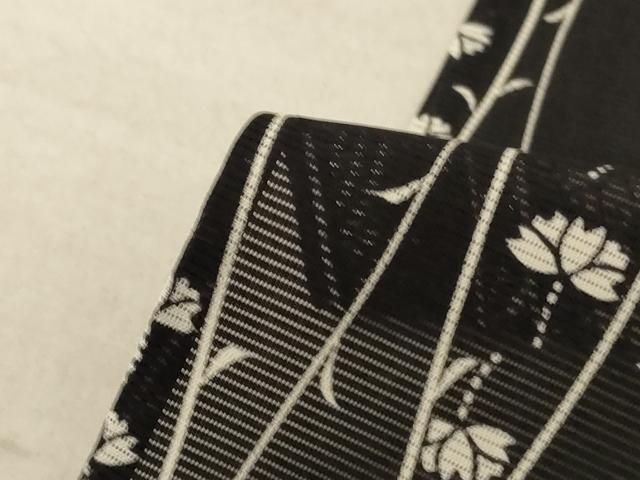 平和屋着物＊夏物 小紋 絽 枝花文 正絹 逸品 AABE7486jd - メルカリ
