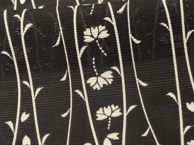 平和屋着物＊夏物 小紋 絽 枝花文 正絹 逸品 AABE7486jd - メルカリ