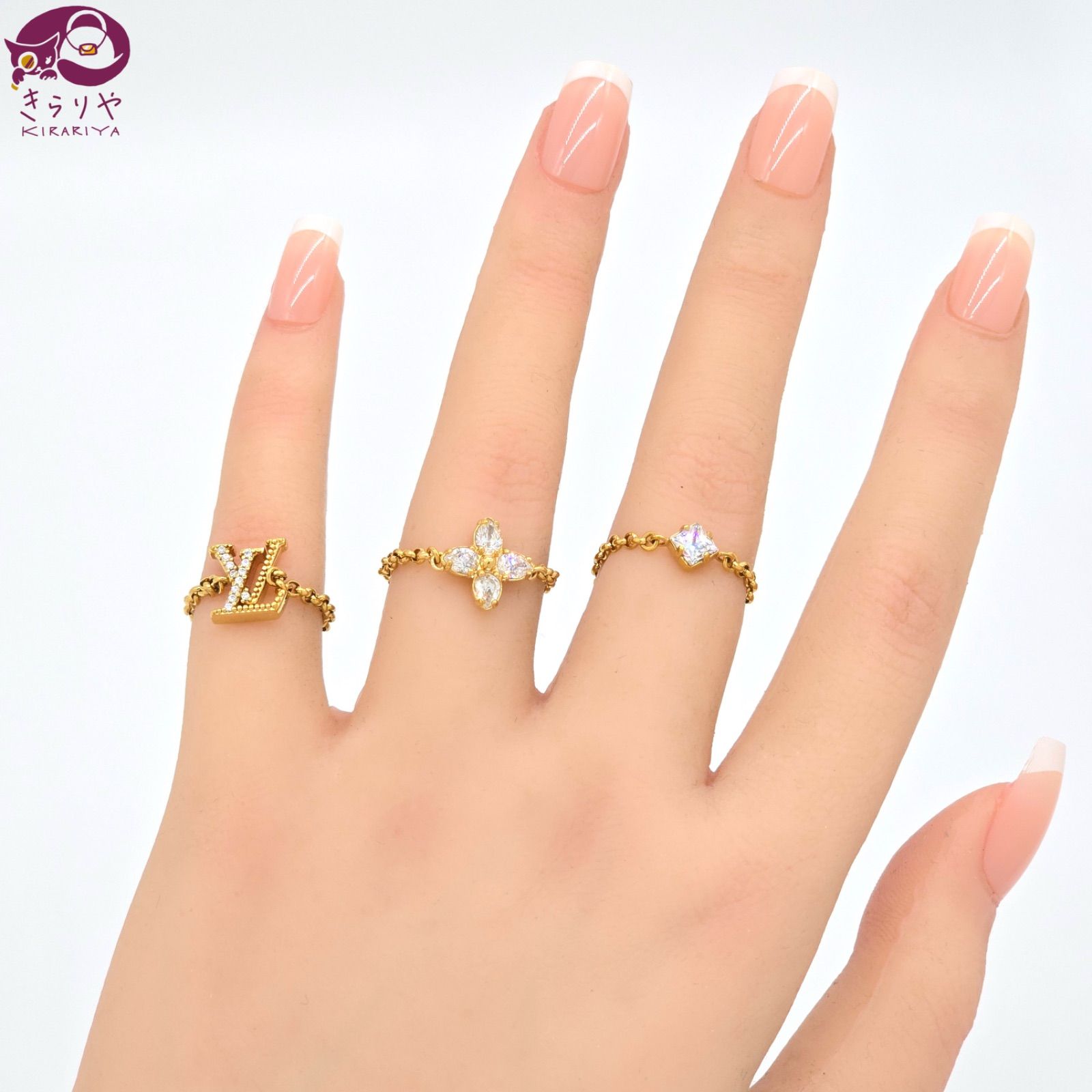 LOUIS VUITTON ルイヴィトン M1604S セット リング・レディ LV S 約