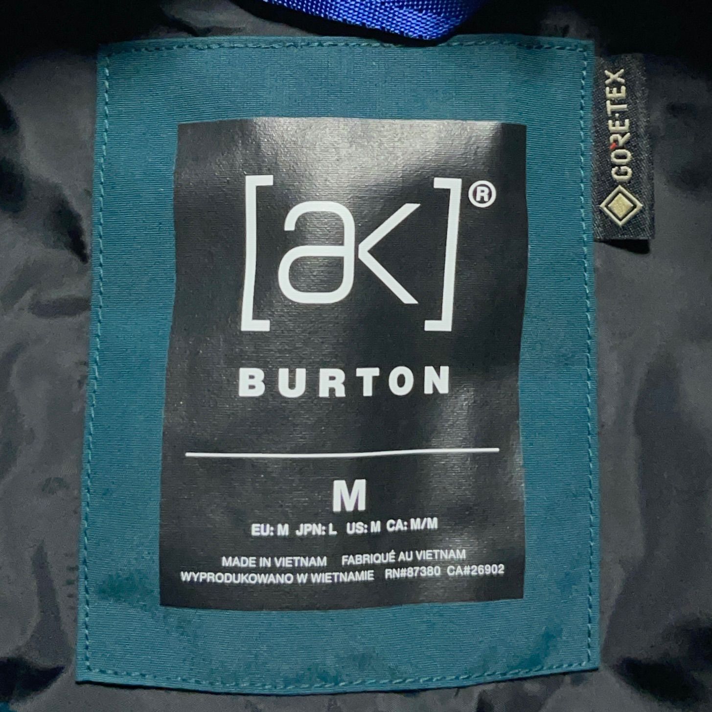 未使用品 バートン BURTON 2024-2025 ゴアテックス スウォッシュパンツ