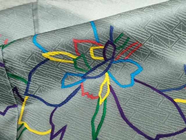 平和屋着物▽染色作家 斉藤三才 訪問着 霞花文 暈し染め やまと誂製