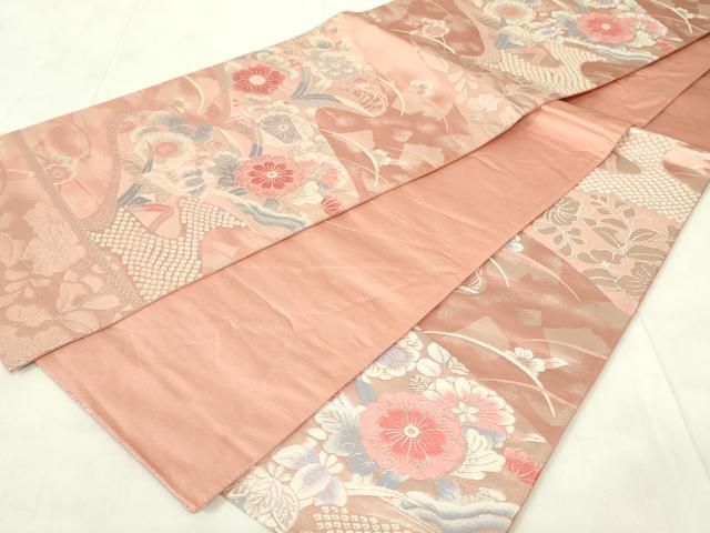 平和屋着物◎六通柄袋帯 辻が花 銀糸 正絹 逸品 DABA5654qp - メルカリ