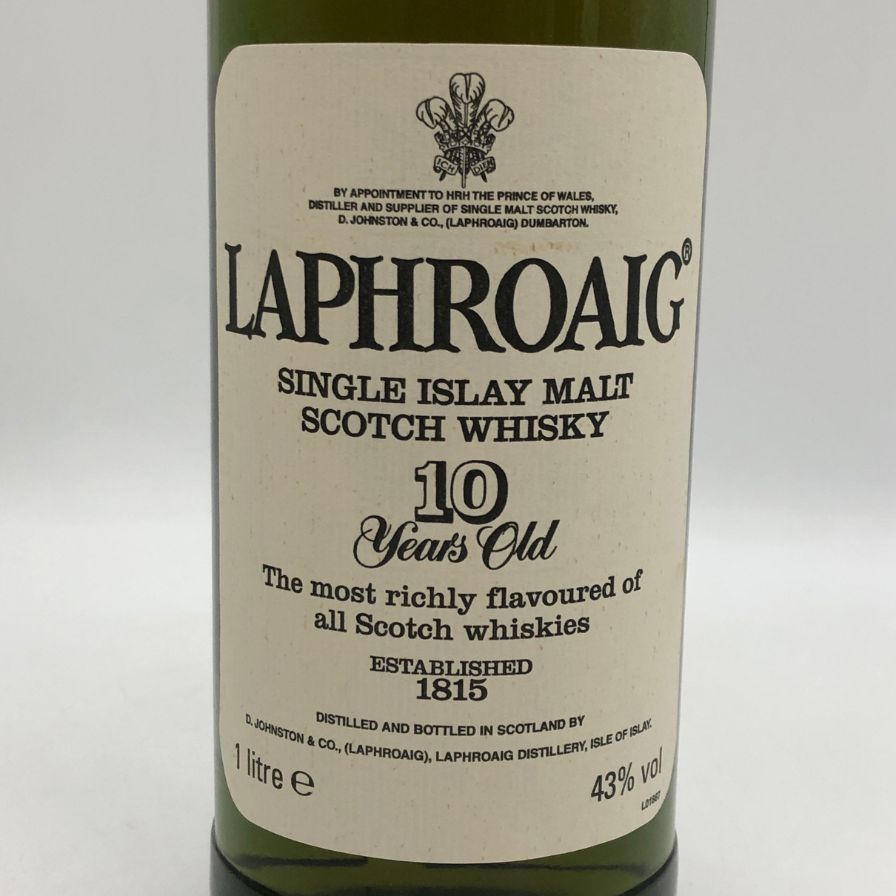 ラフロイグ10年 旧ボトル 1000ml 43% 未開栓 - メルカリ