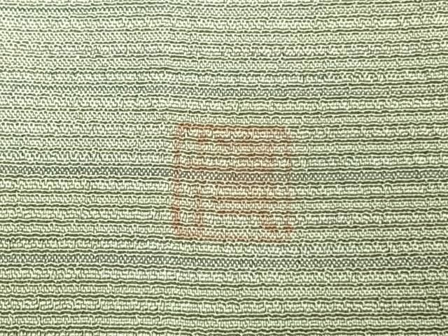 平和屋着物▽本塩沢 やまだ織 訪問着 染色作家 桐村博 単衣 霞文 暈し