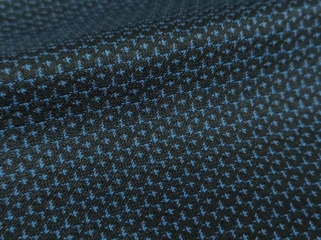 平和屋着物○男性 紬 アンサンブル キングサイズ 長羽織 100亀甲 総