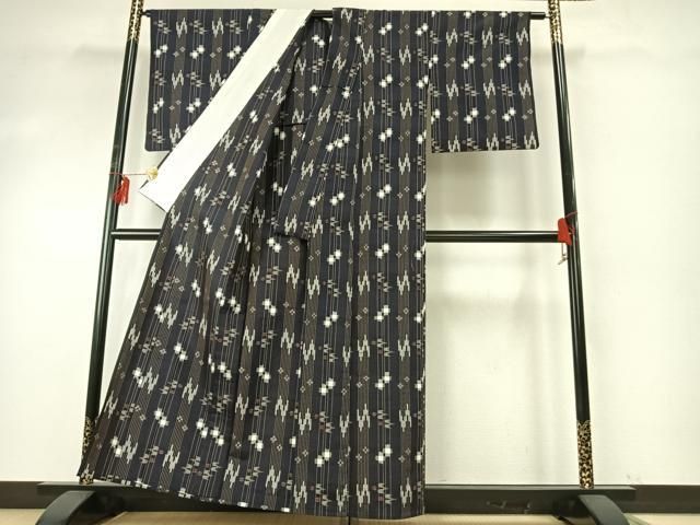 平和屋着物▽上質な紬 単衣 琉球絣 正絹 逸品 AABE5720fy - メルカリ