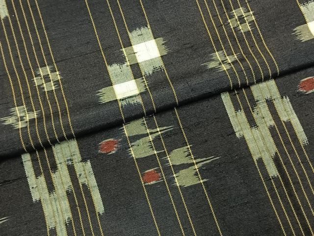 平和屋着物▽上質な紬 単衣 琉球絣 正絹 逸品 AABE5720fy - メルカリ