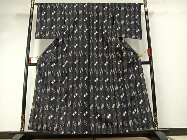 平和屋着物▽上質な紬 単衣 琉球絣 正絹 逸品 AABE5720fy - メルカリ