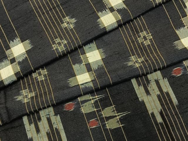 平和屋着物▽上質な紬 単衣 琉球絣 正絹 逸品 AABE5720fy - メルカリ