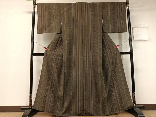 平和屋着物○上質な紬 陽彩 縞 証紙付き 正絹 逸品 CABB5034vp - メルカリ