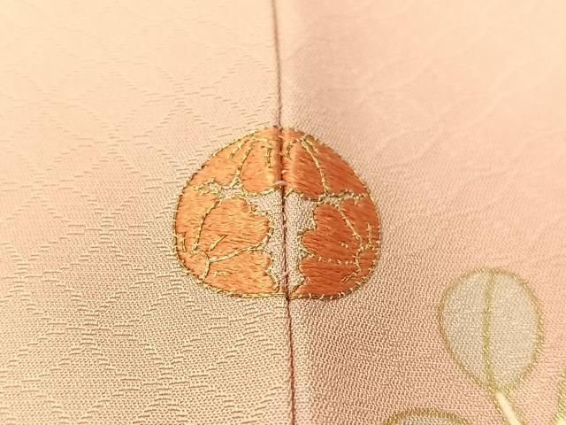 平和屋着物○訪問着 雪輪枝花文 暈し染め 金彩 正絹 逸品 CABB5048vp