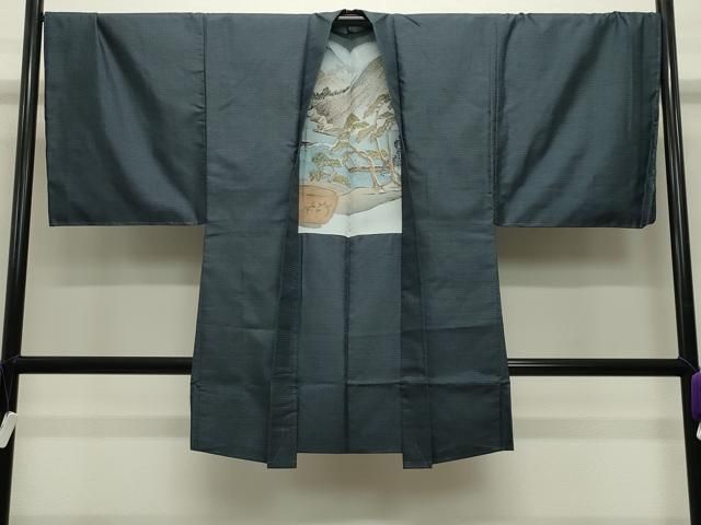 平和屋着物●男性　本場大島紬　アンサンブル　亀甲文　正絹　逸品　未使用　AABE2441ck 平和屋着物○男性 本場大島紬 アンサンブル 100亀甲 総詰め 正絹 逸品