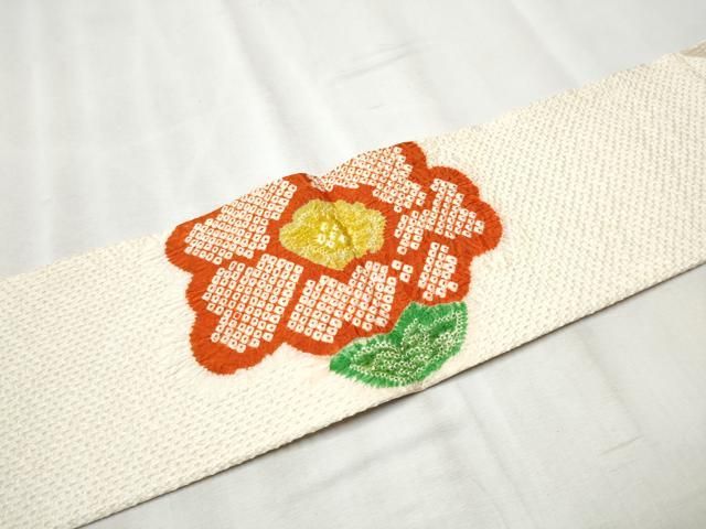 平和屋着物○九寸名古屋帯 総絞り 舞花文 正絹 逸品 CABB9402hy - メルカリ