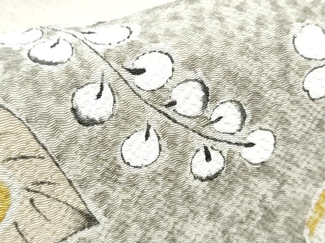 平和屋着物○内山晴祥 九寸名古屋帯 辻が花 金彩 鬼しぼ縮緬 正絹 逸品