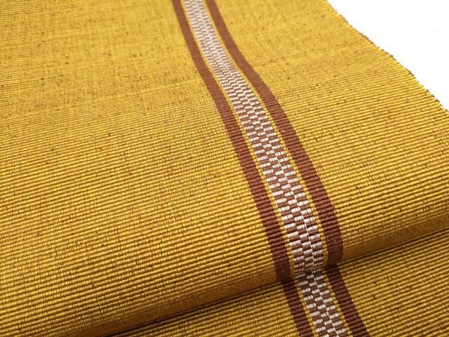 平和屋着物○本場黄八丈 紬 六寸帯 間道 正絹 逸品 CABB9510hy - メルカリ
