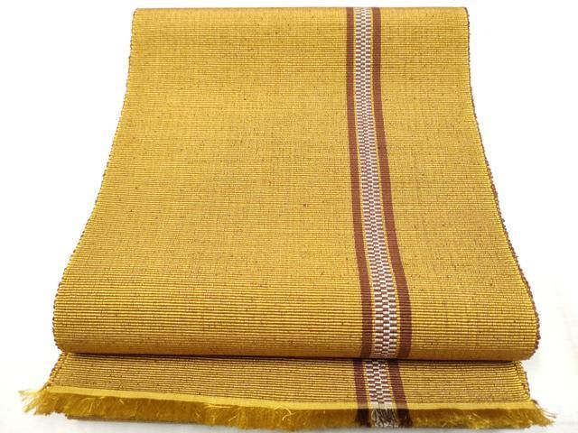 平和屋着物○本場黄八丈 紬 六寸帯 間道 正絹 逸品 CABB9510hy - メルカリ