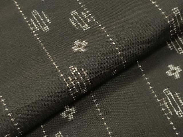 平和屋着物○本場大島紬 7マルキ 泥染め 吉祥間道 山口紬工場謹製 加納