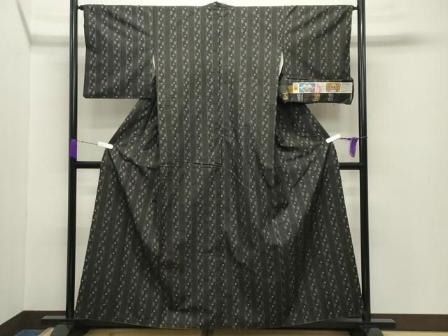 平和屋着物○本場大島紬 7マルキ 泥染め 吉祥間道 山口紬工場謹製 加納