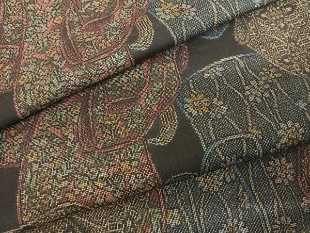 平和屋着物●本場大島紬　カタス9マルキ　風景文　正絹　逸品　AABD8600fy 平和屋着物○本場大島紬 カタス9マルキ 風景文 正絹 逸品 AABD8600fy｜平和