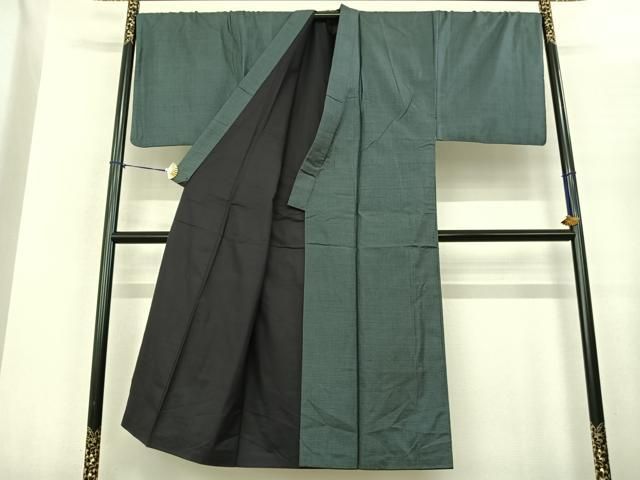 平和屋着物○男性 本場大島紬 アンサンブル 抽象文様 正絹 逸品 未使用