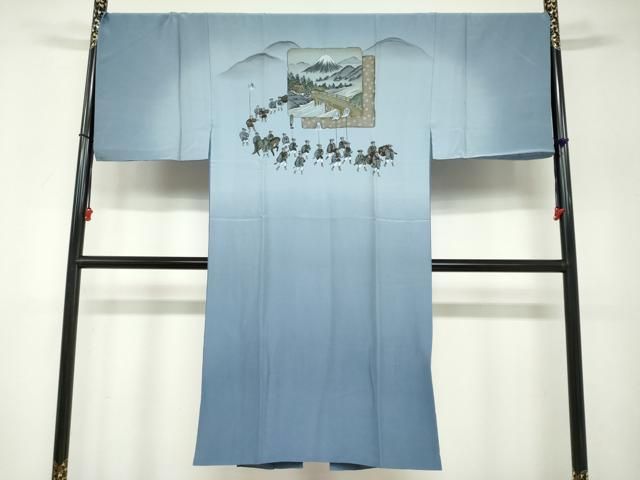 平和屋着物○男性 本場大島紬 アンサンブル 長襦袢（袷）セット 長羽織