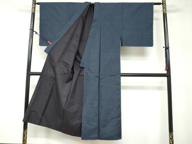 平和屋着物○男性 本場大島紬 アンサンブル 長襦袢（袷）セット 長羽織