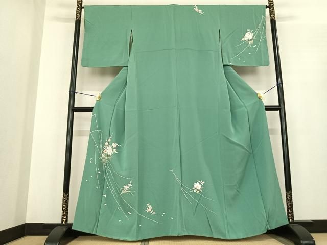 平和屋着物●訪問着 枝花文 正絹 fy