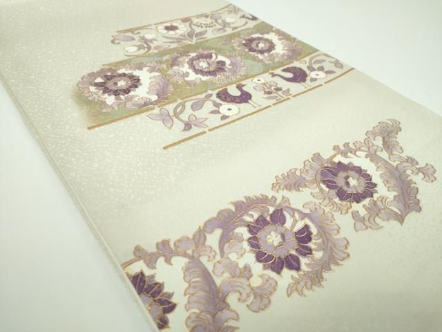 平和屋着物●太鼓柄袋帯　紬地　貝紫幻想　正絹　逸品　DAAY1232ps 平和屋着物○太鼓柄袋帯 紬地 貝紫幻想 正絹 逸品 DAAY1232ps