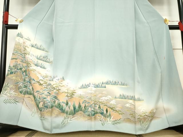 平和屋着物○豪華色留袖 友禅 作家物 風景文 暈し染め 金彩 鈴乃屋扱い