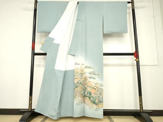 平和屋着物○豪華色留袖 友禅 作家物 風景文 暈し染め 金彩 鈴乃屋扱い
