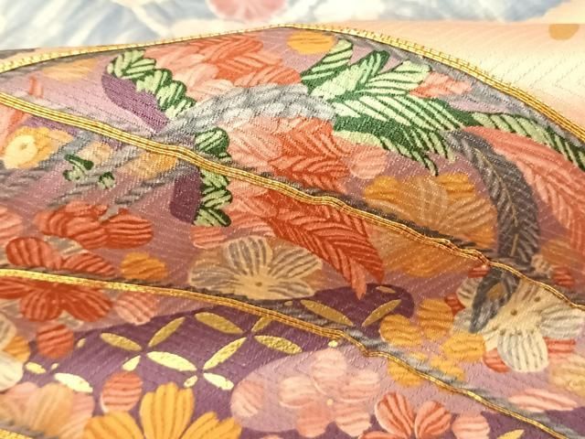 平和屋着物○紫綬褒章 巨匠『岩田専太郎』 振袖 駒刺繍 辻が花 金彩