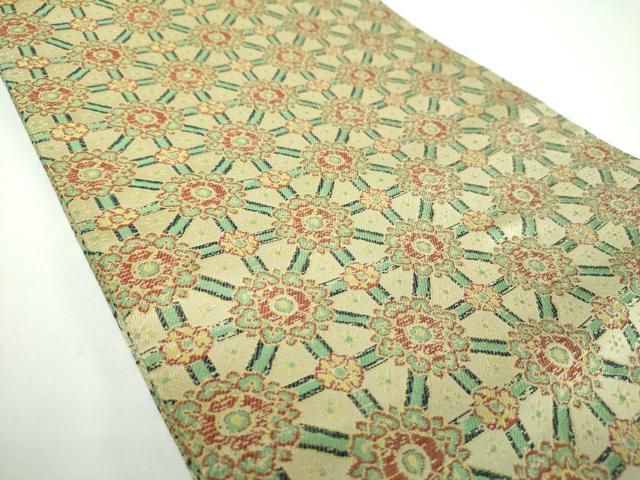 平和屋着物○龍村美術織物 全通柄九寸開き名古屋帯 蜀紅錦 正絹 逸品