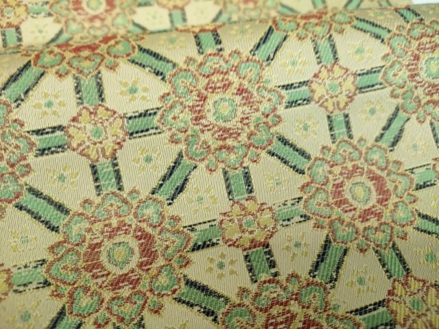 平和屋着物○龍村美術織物 全通柄九寸開き名古屋帯 蜀紅錦 正絹 逸品