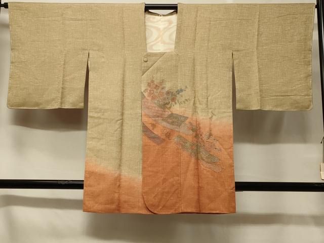 平和屋着物＃中国三大刺繍 スワトウ刺繍 蘇州刺繍 道行コート 短冊草花