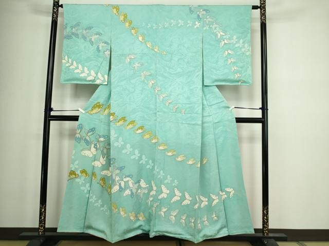 平和屋着物□訪問着 駒刺繍 舞蝶文 金彩 正絹 逸品 DABA9524sf - メルカリ