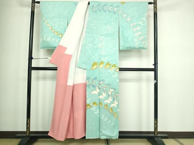 平和屋着物□訪問着 駒刺繍 舞蝶文 金彩 正絹 逸品 DABA9524sf - メルカリ